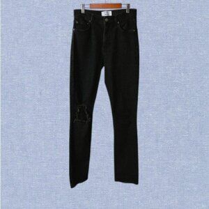 Reformation Liza High Rise Straight Jeans Size 26 in Black